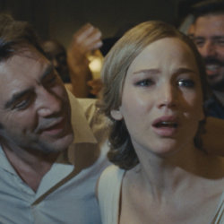 Javier Bardem and Jennifer Lawrence lead the film