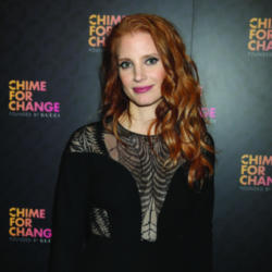 Jessica Chastain's fiery locks are perfect for autumn