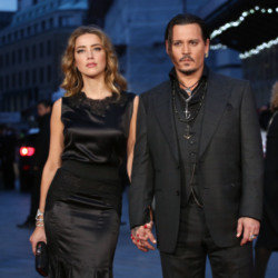 Amber Heard & Johnny Depp ath Black Mass BFI London Film Festival Premiere