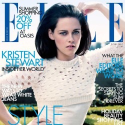 Kristen wears Jil Sander on the cover 