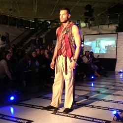 One of the looks from the Knowsley College Creative Life Skills Students
