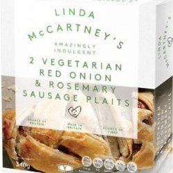 Linda McCartney's Red Onion and Rosemary Sausage Plaits