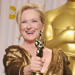 Meryl Streep with her Oscar 