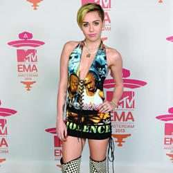 Miley Cyrus certainly raised a few eyebrows in this look