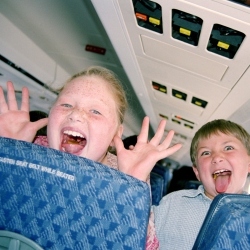 Noisy kids are the number one annoying in-flight issue