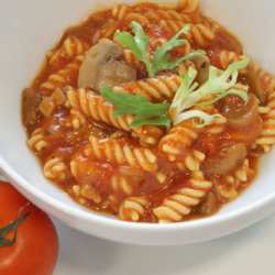 Tomato pasta salad - a lunch option 
