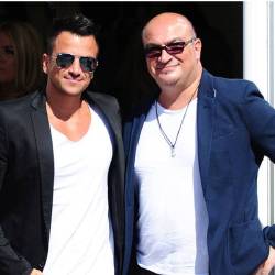 Peter Andre and his brother Andrew