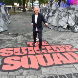 Peter Capaldi promoting new DC movie, The Suicide Squad / Picture Credit: Warner Bros. Pictures