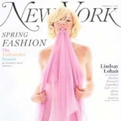 Lohan In Naked Monroe Pose