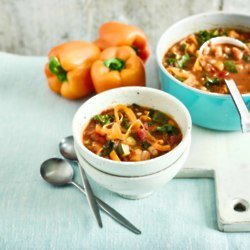 Minestrone Soup With Pepper Poodles