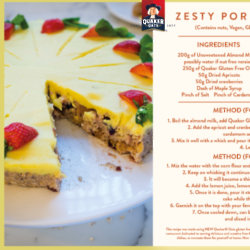 Zesty Vegan Porridge Cake