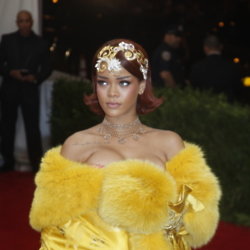 Rihanna at the Costume Institute Benefit Gala celebrating the opening of China: Through the Looking Glass at The Metropolitan Museum of Art in New York City
