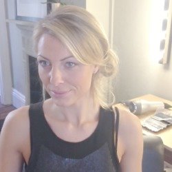 A chignon is simple and easy-to-do