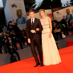 Eddie Redmayne & wife Hannah at Venice Film Festival