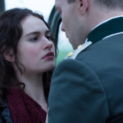Lily James and Jai Courtney in The Exception