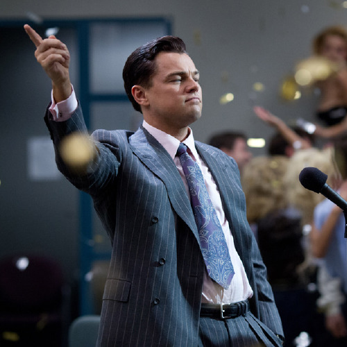 Leonardo DiCaprio in The Wolf of Wall Street